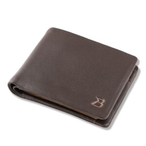 Genuine Nappa Leather Slim Wallet for Men – Handmade Stitchless Design with Coin Pocket